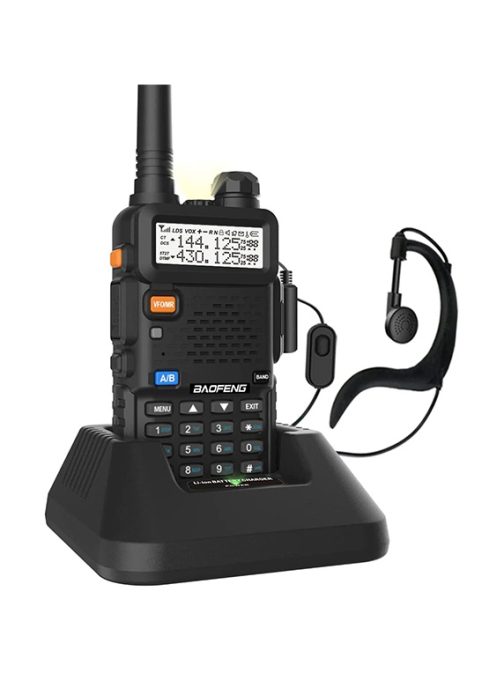 Baofeng UV-5R Two Way Radio Dual Band 144-148/420-450Mhz Walkie Talkie 1800mAh Li-ion Battery(Black) - Image 3